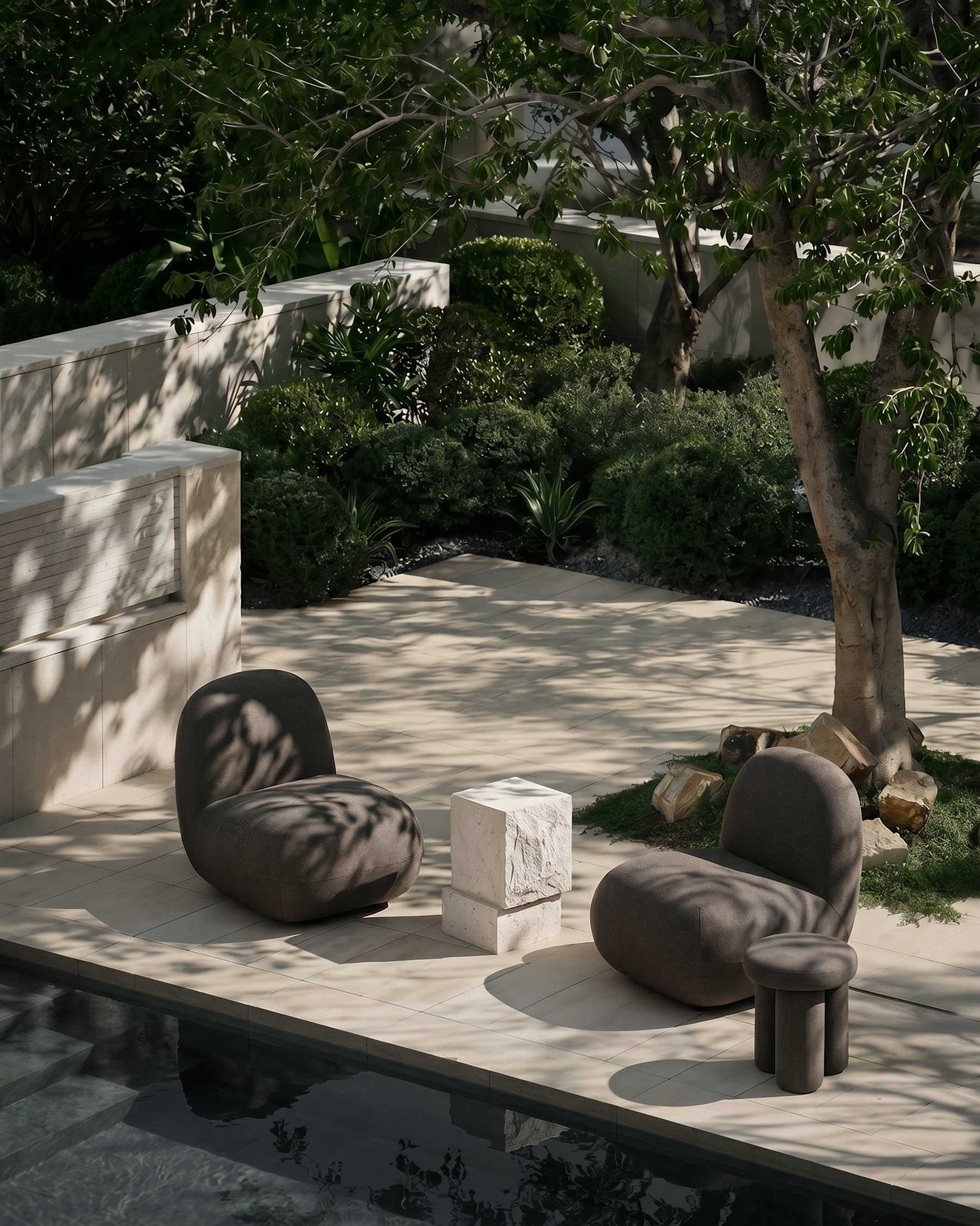 101 Copenhagen Big Foot Stool - Stone Gray