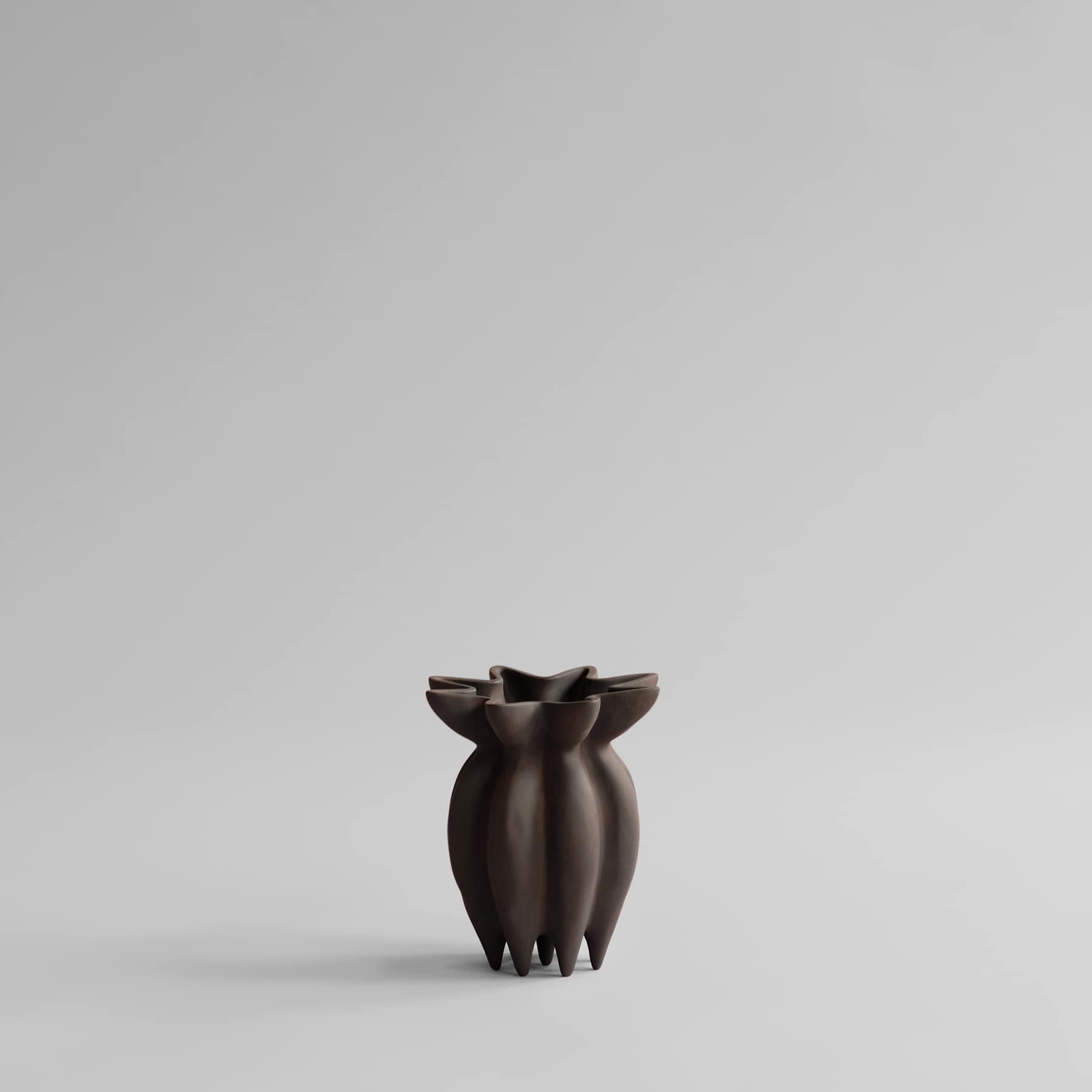 101 Copenhagen Lotus Vase, Petit - Coffee