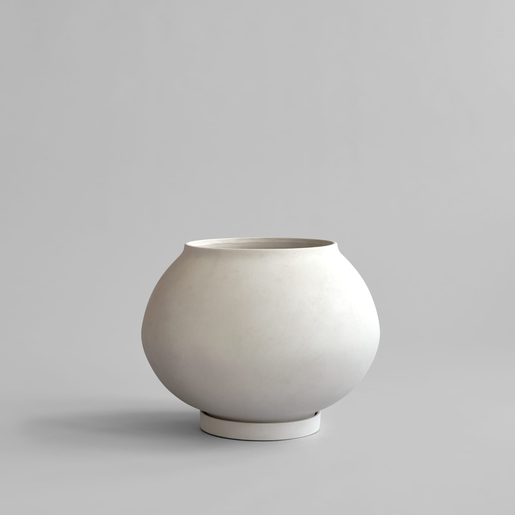 101 Copenhagen Sunao Plant Pot Fat, Big - Birch