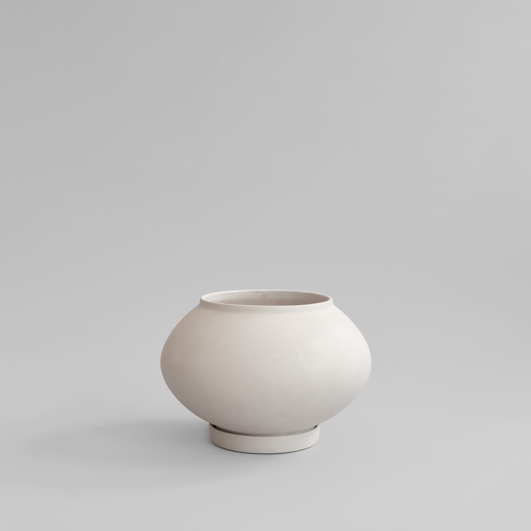 101 Copenhagen Sunao Plant Pot Fat, Medio - Birch