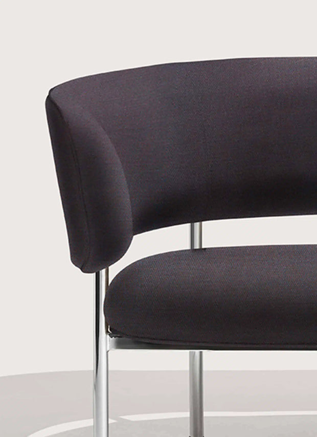 Møbel Copenhagen FONT Lounge Sofa, Polished Steel Frame