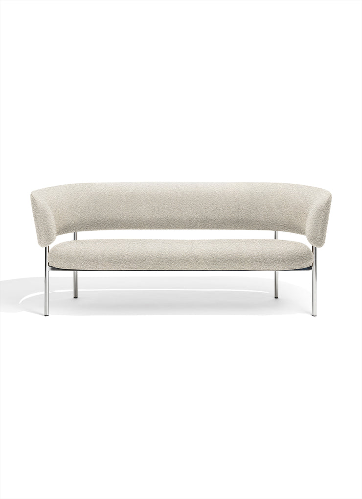 Møbel Copenhagen FONT Lounge Sofa, Polished Steel Frame