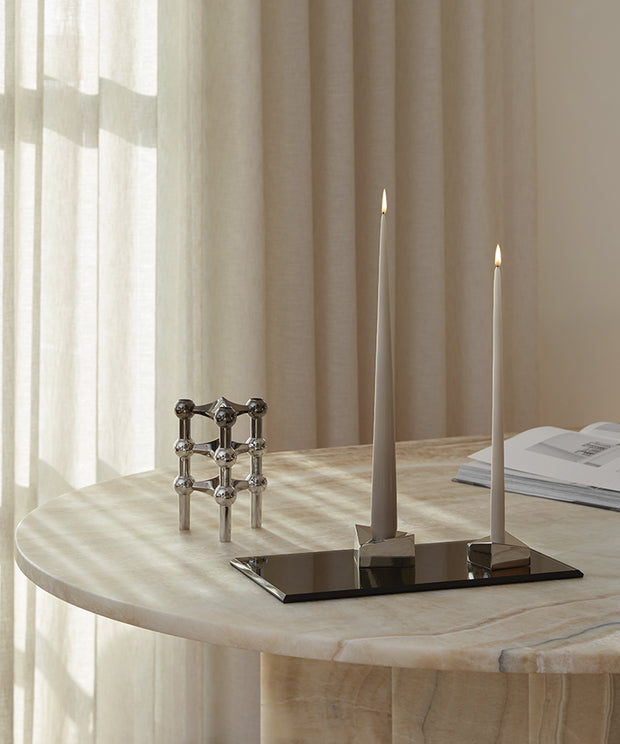 STOFF Nagel Large Taper Candles by by Ester & Erik, Sand, Set of 4