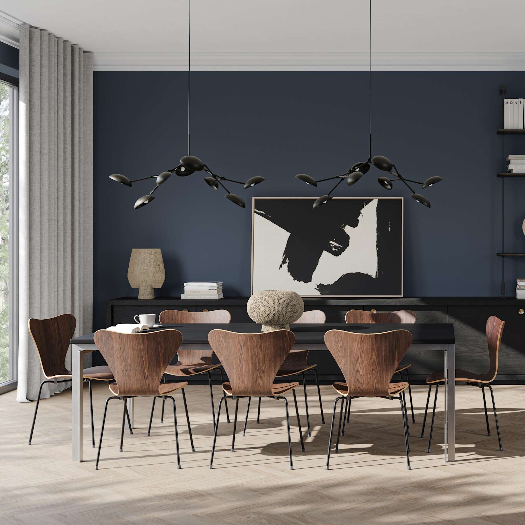 101 Copenhagen Drop Chandelier, Mini - Bronze (UL)