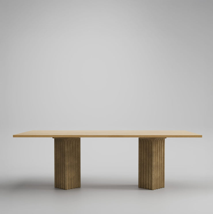 101 Copenhagen Arc Dining Table, Top L250cm - Natural Oak