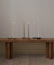 STOFF Nagel Large Taper Candles by by Ester & Erik, Sand, Set of 4