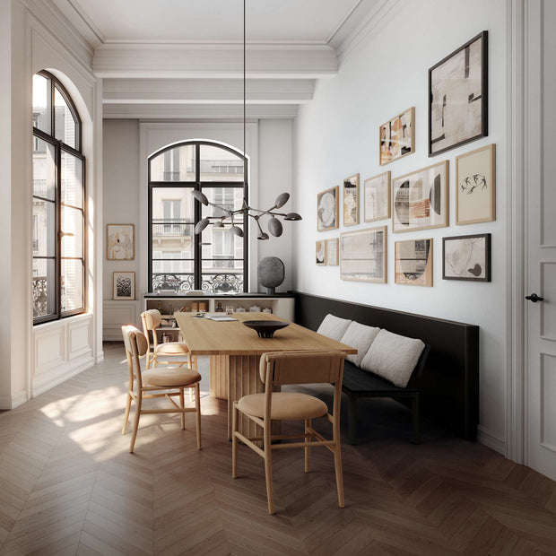 101 Copenhagen Arc Dining Table, Top L250cm - Natural Oak