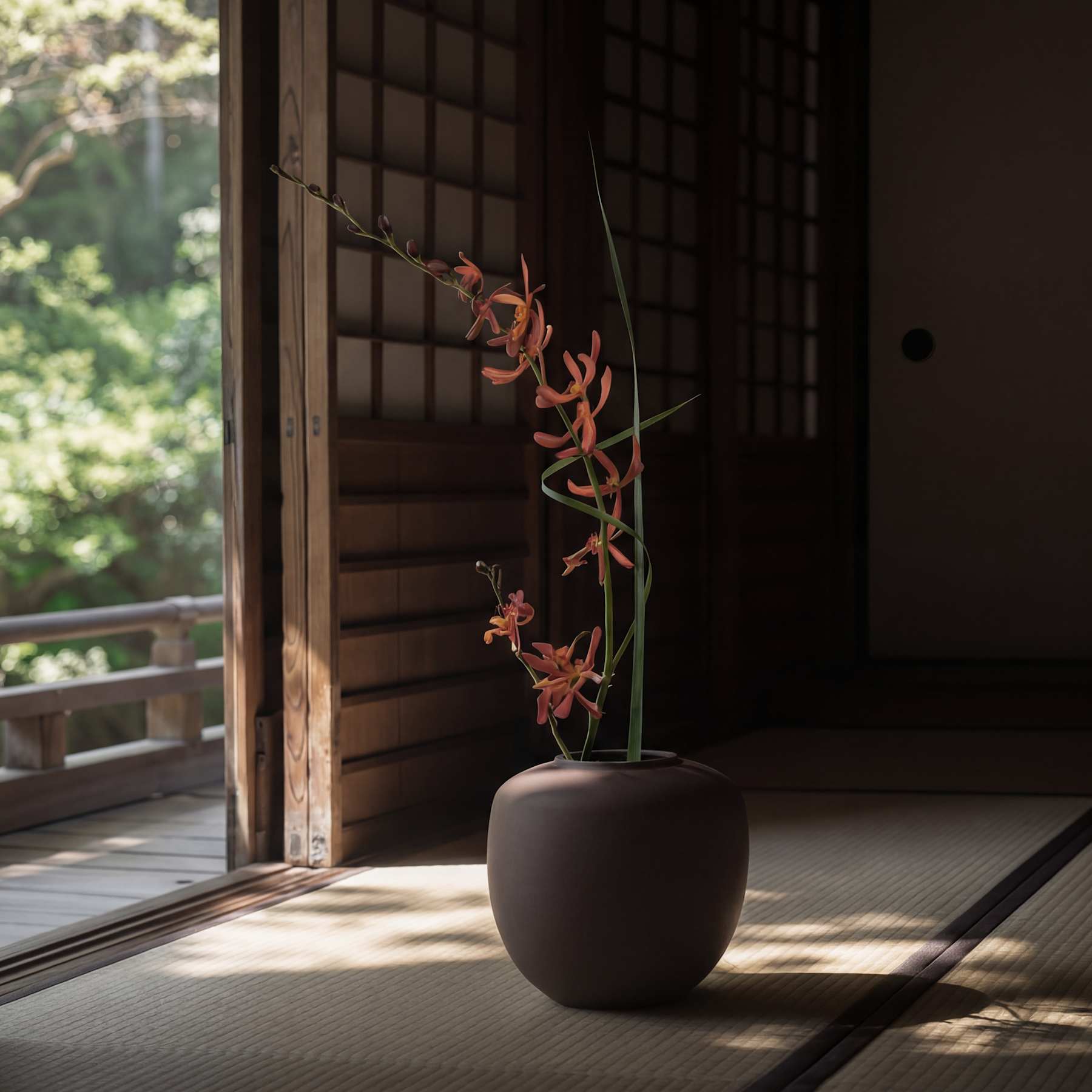 101 Copenhagen Sunao Vase, Medio - Chocolate Brown