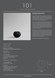 101 Copenhagen Bloom Vase, Petit - Black