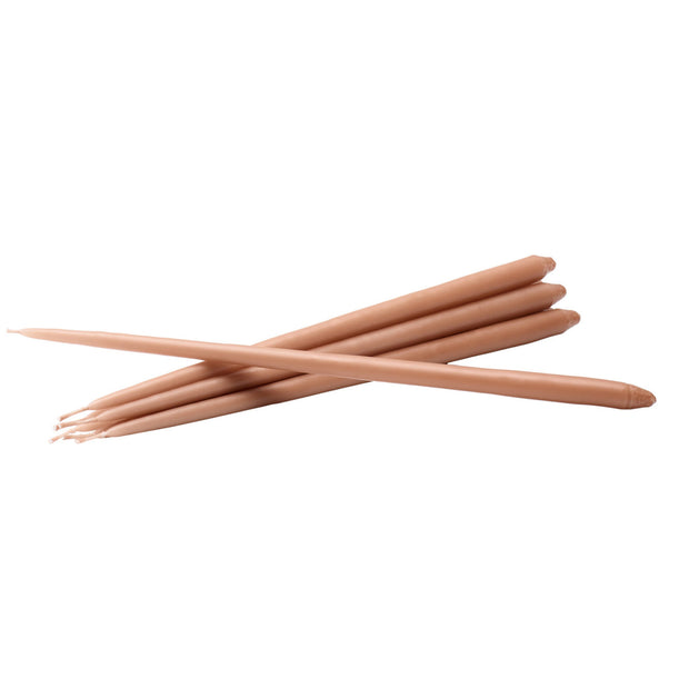 STOFF Nagel Taper Candle by Ester & Erik, Dusty Rose, Set of 6