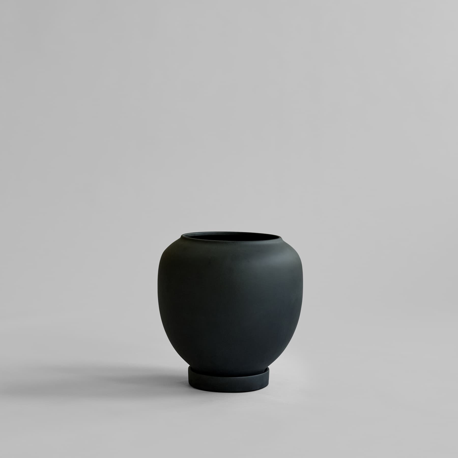 101 Copenhagen Sunao Plant Pot, Medio - Black