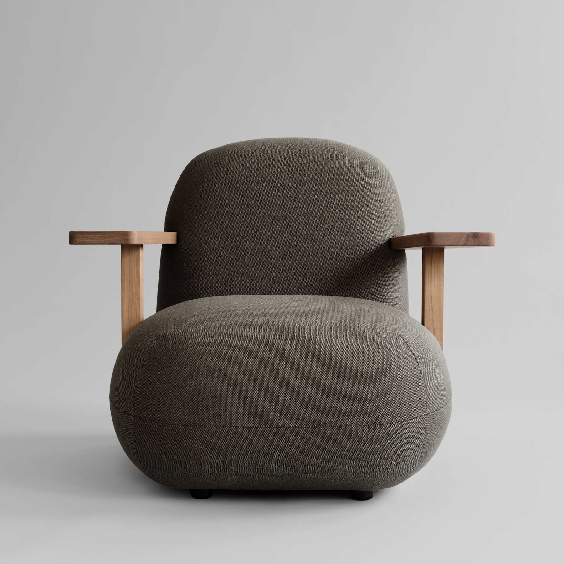 101 Copenhagen Toe Chair Armrest - Teak / Stone Gray