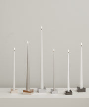STOFF Nagel Large Taper Candles by by Ester & Erik, Sand, Set of 4