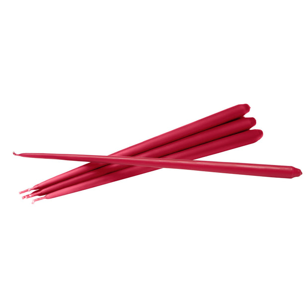 STOFF Nagel Taper Candle by Ester & Erik, Red, Set of 6