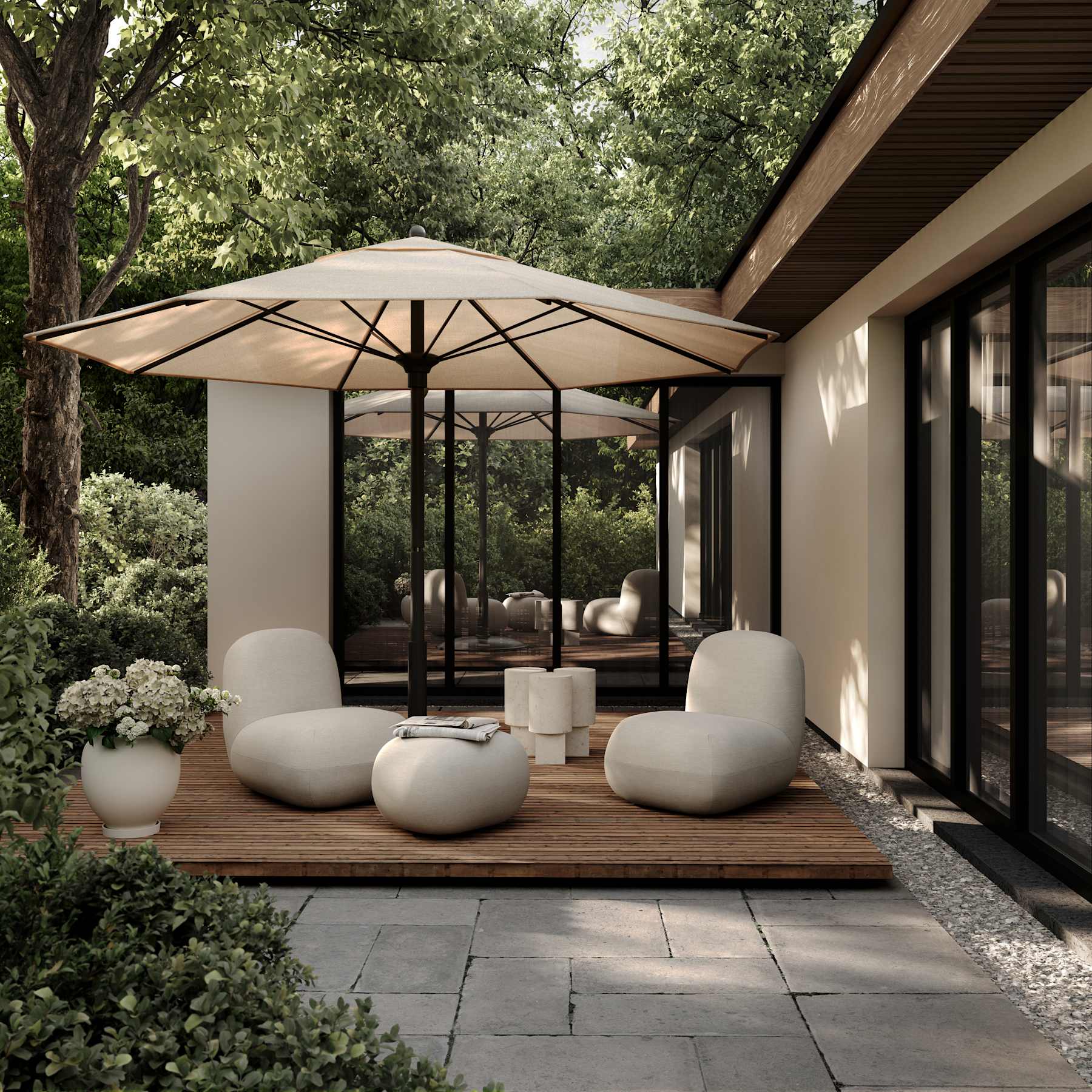 101 Copenhagen Sunao Plant Pot, Big - Birch