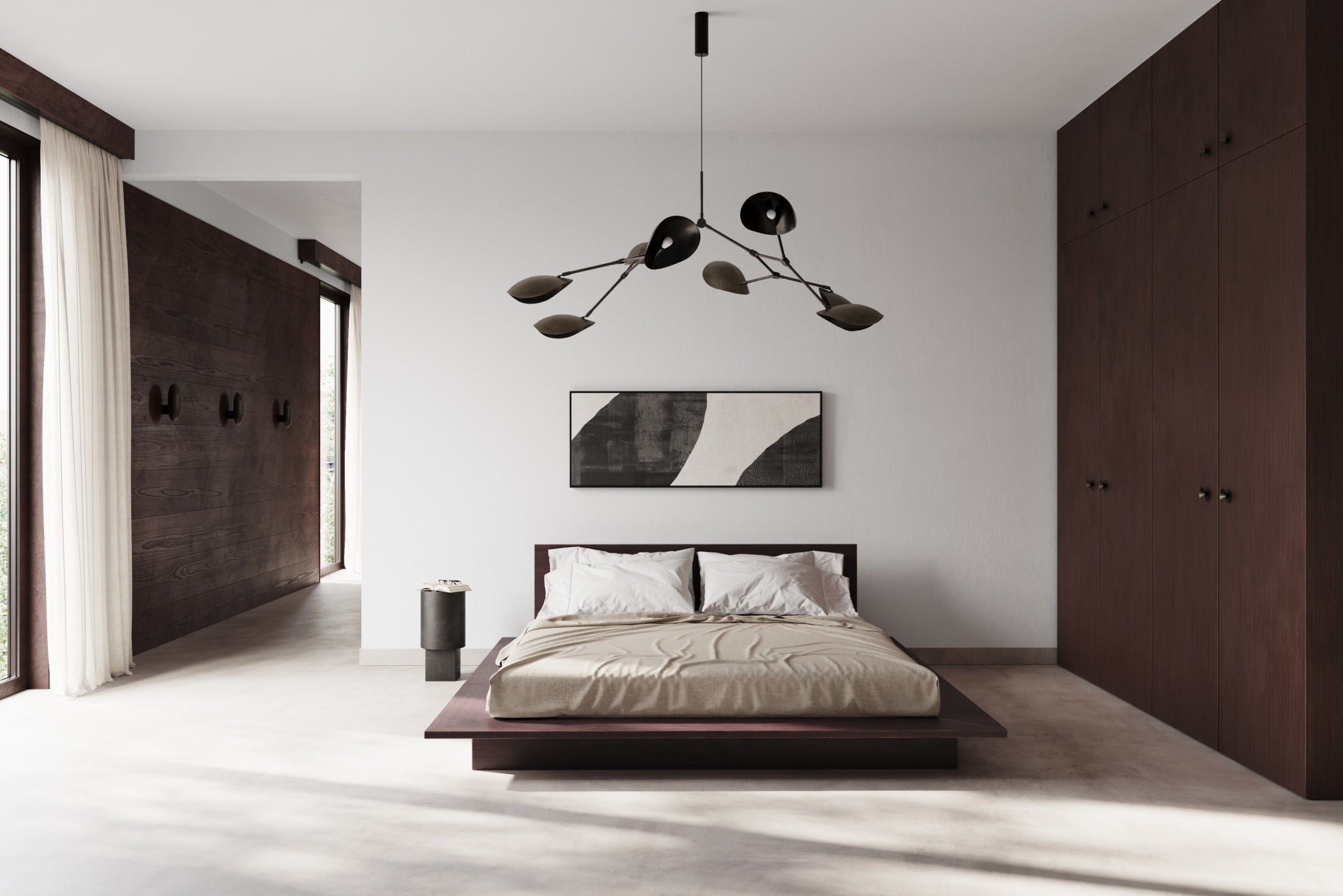 Stingray Chandelier, Grande - Bronze - 101 CPH