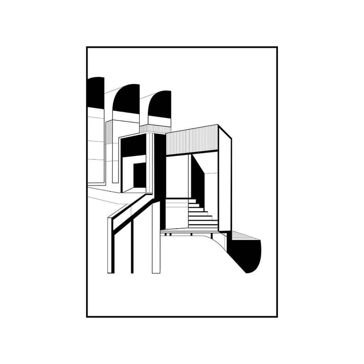 illustration of Bauhaus designed by danish designer Kristina Dam