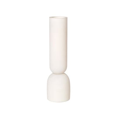 dual vase in cream white by danish designer Kristina Dam