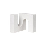 Ceramic white sculpture Kristina Dam Studio brick sculpture