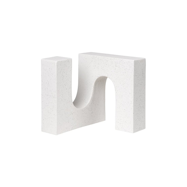 Ceramic white sculpture Kristina Dam Studio brick sculpture