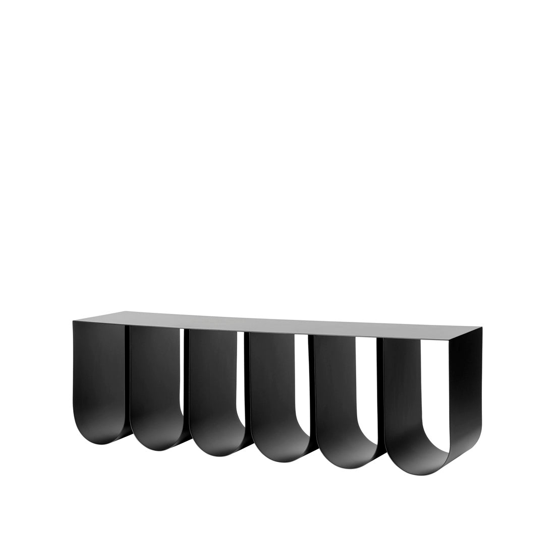 Kristina Dam Studio Curved Wall Shelf, Black