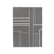 Kristina Dam Studio Architecture Throw, Grey/Off-White