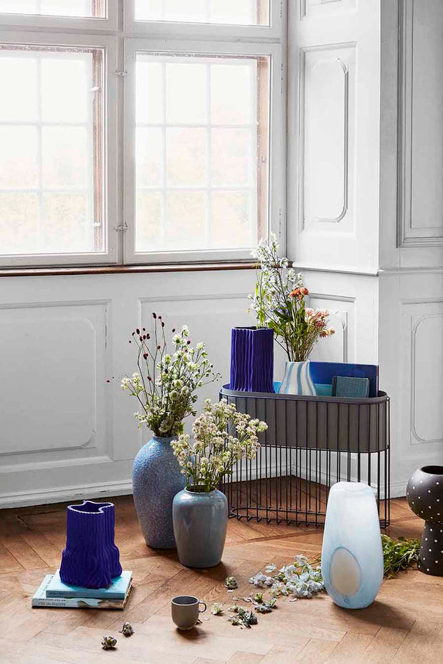 Broste Copenhagen Magny Vase, Dark Blue