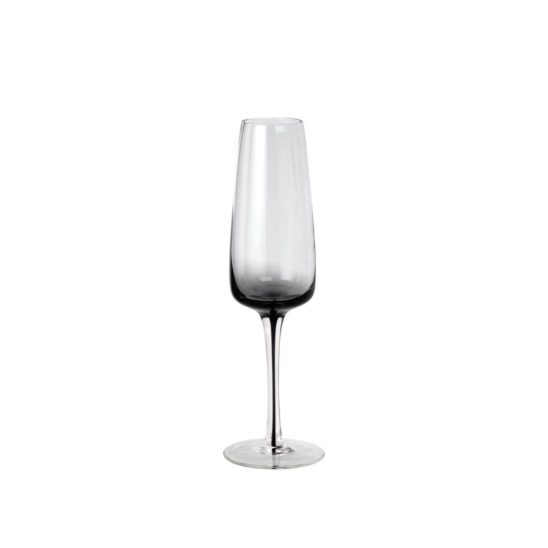 Broste Champagne Glass Smoke, Set of 4