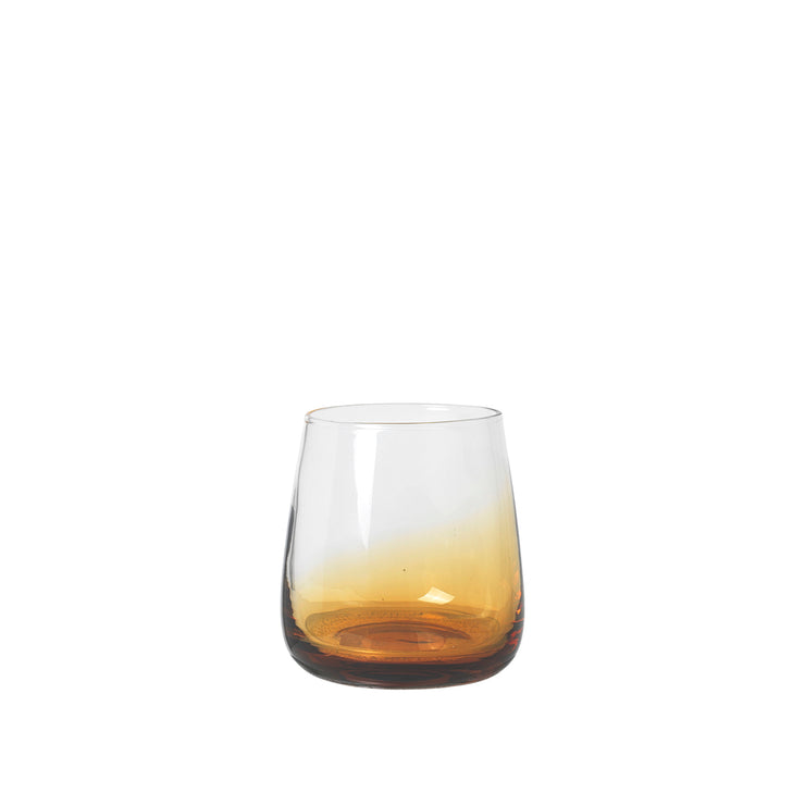 Broste Tumbler Small Amber, Set of 4