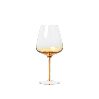 Broste Red Wine Glass 'AMBER', Set of 4