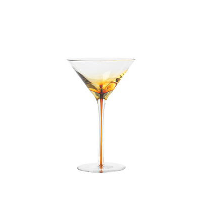 Broste Martini Glass Amber, Set of 4