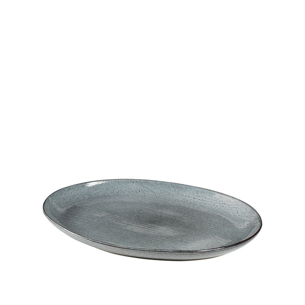 Broste Plate Oval Nordic Sea