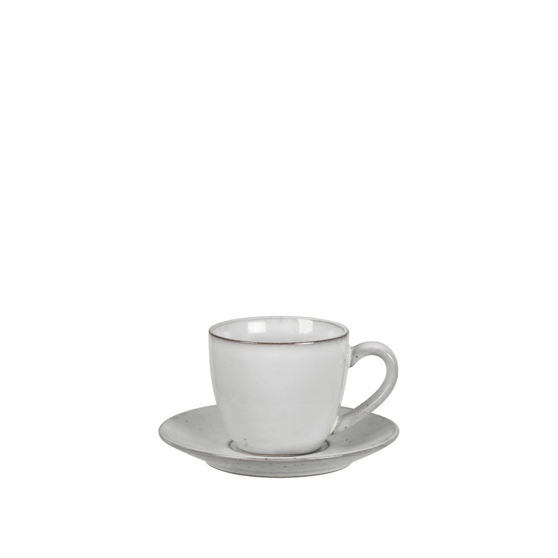 Broste Cup w/Saucer Nordic Sand,