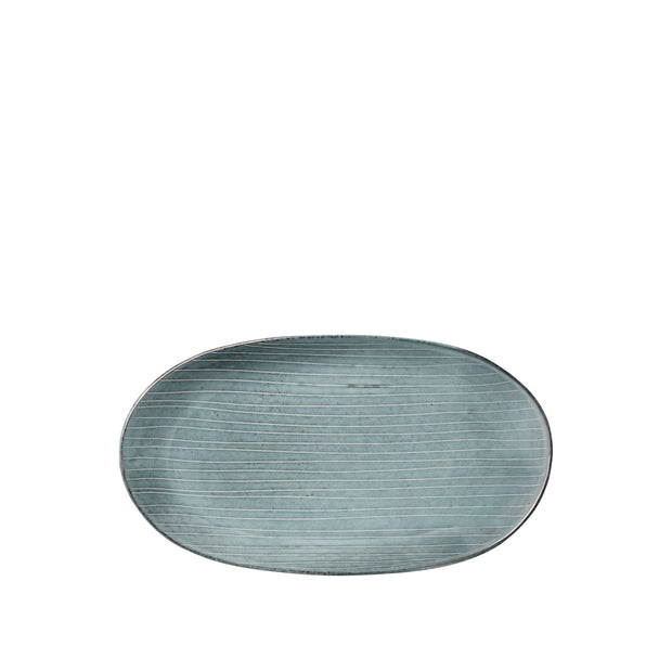 Broste Plate Oval Large 'NORDIC SEA', Set of 2