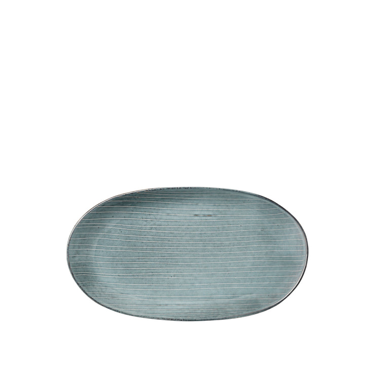 Broste Plate Oval Large Nordic Sea, Set of 2