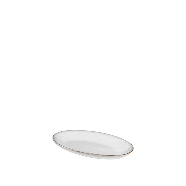 Broste Plate Oval Small 'NORDIC SAND', Set of 2