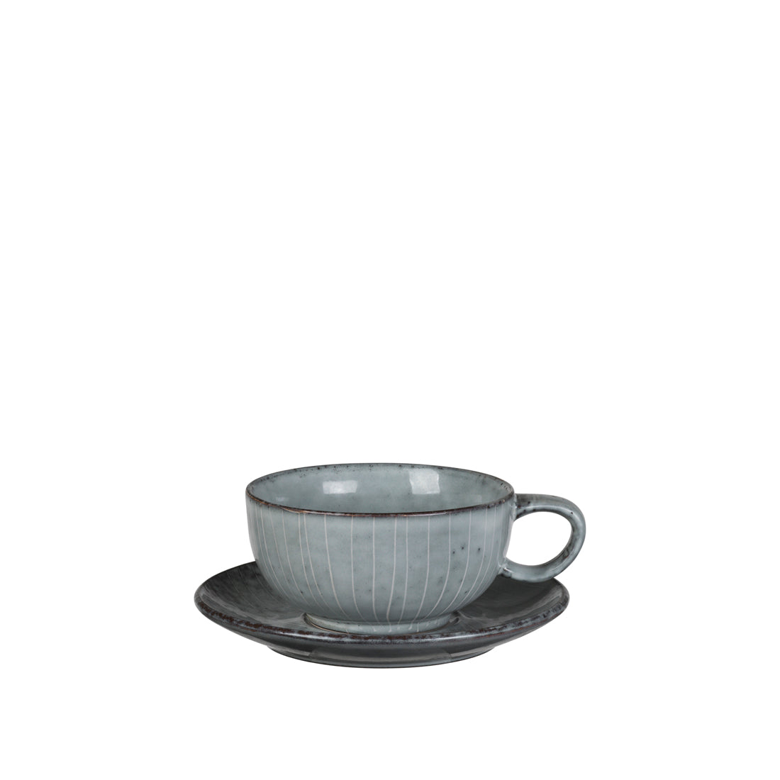 Broste Cup w/Saucer Nordic Sea
