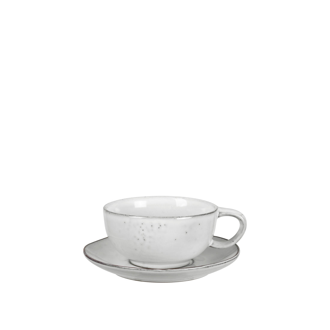 Broste Cup w/Saucer Nordic Sand