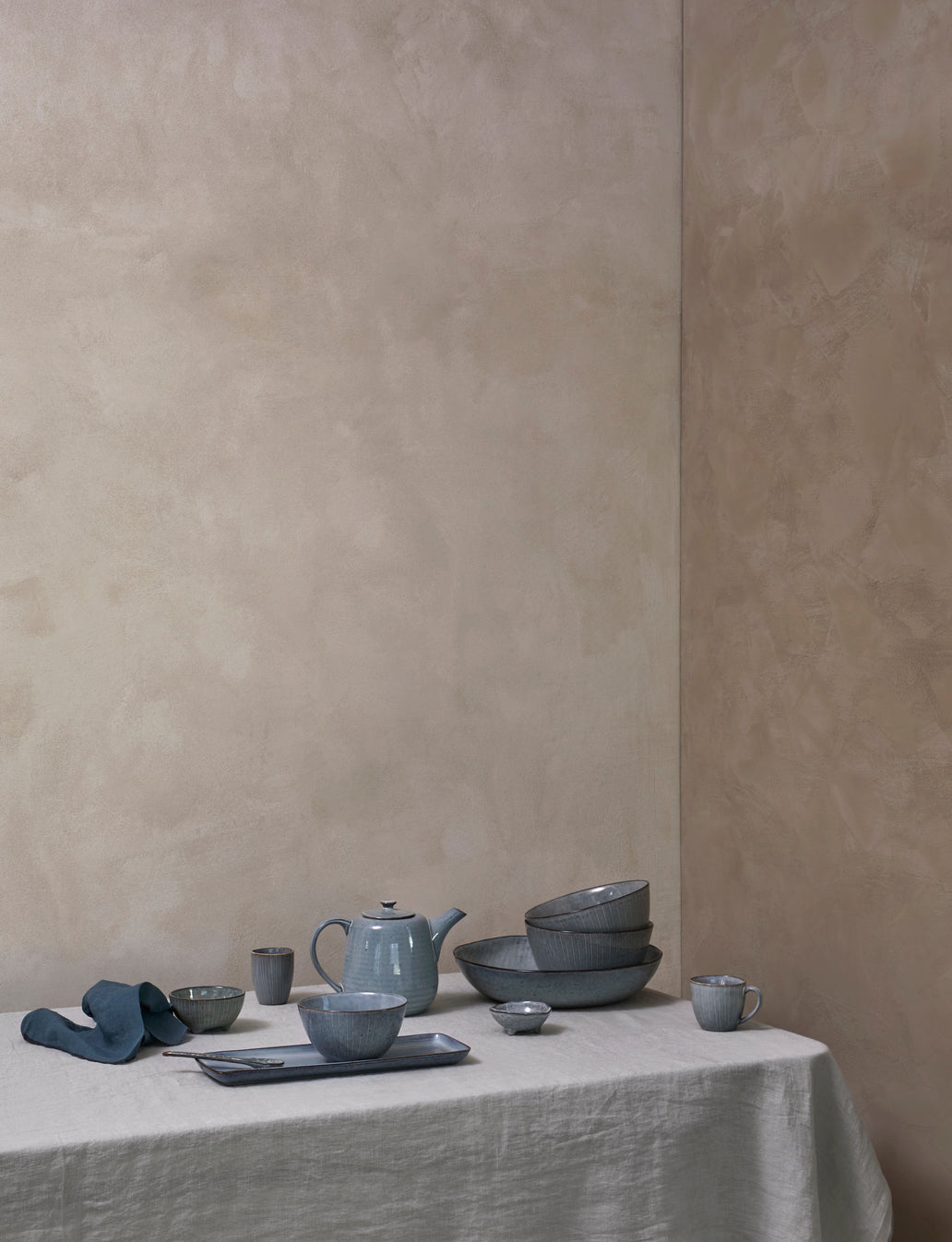 Broste Deep Pasta Plate Nordic Sea