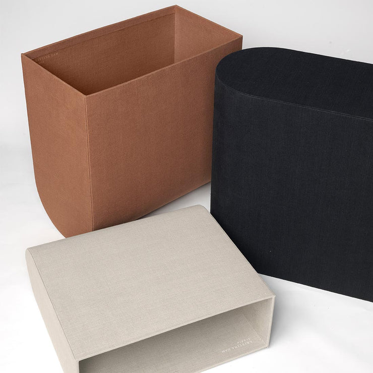 Kristina Dam Studio Curved Side Table Box Box, Grey, Small