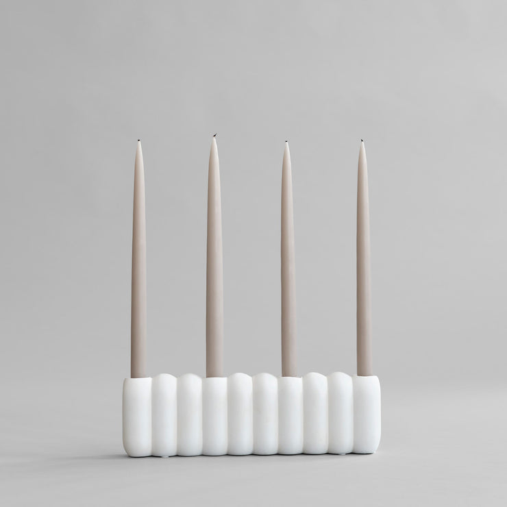 Tube Candle Holder, Big - Bone White - 101 CPH