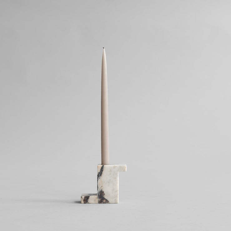 Brick Candle Holder, Tall - Calacatta - 101 CPH