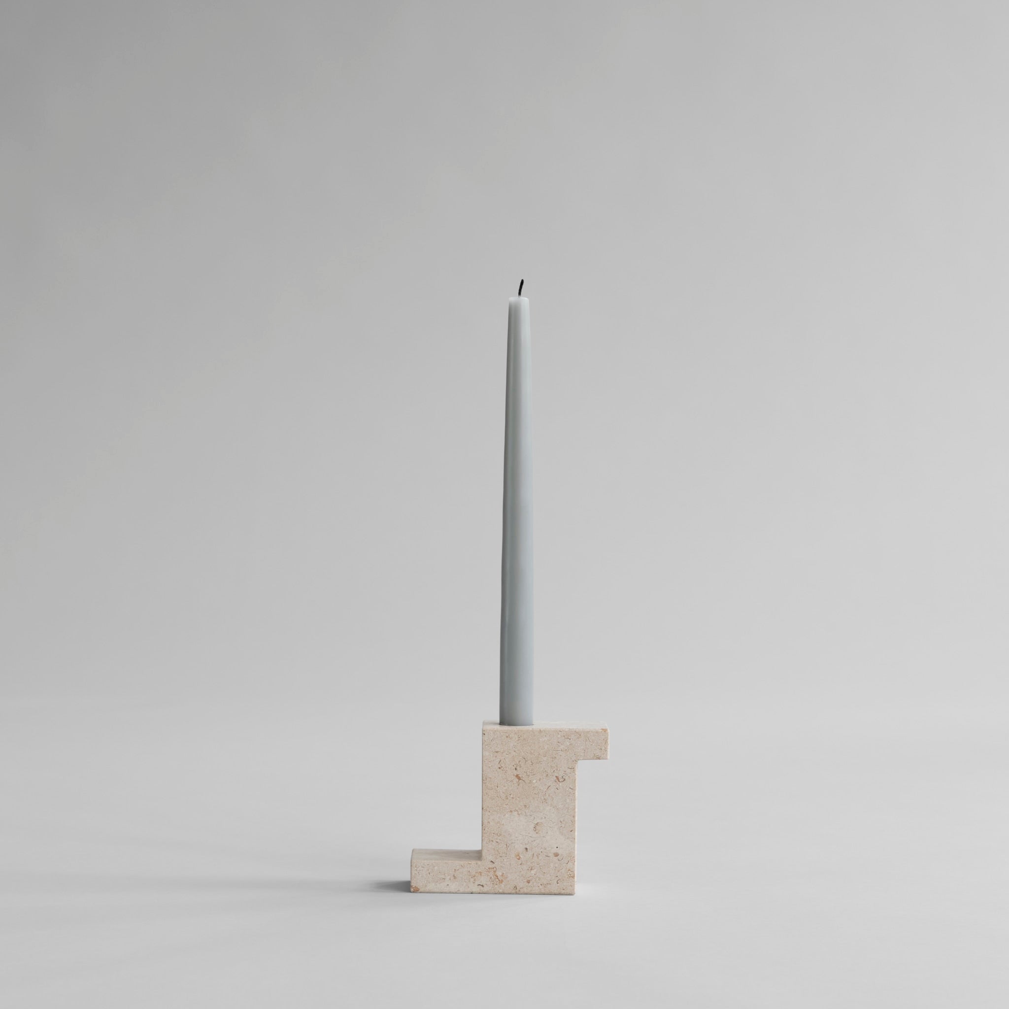 Brick Candle Holder, Tall - Limestone - 101 CPH