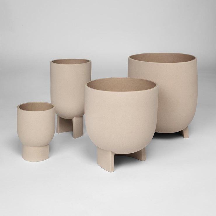 Kristina Dam Studio Serene Flowerpot Sand Engobe, Small