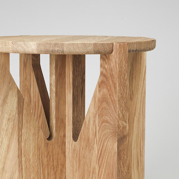 Kristina Dam Studio Simple Stool, Warm Lacquered Oak