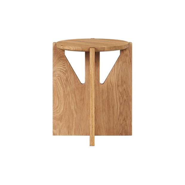 Kristina Dam Studio Simple Stool, Warm Lacquered Oak