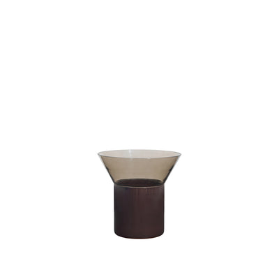 Broste Copenhagen Georg Glass Vase, Dark Brown