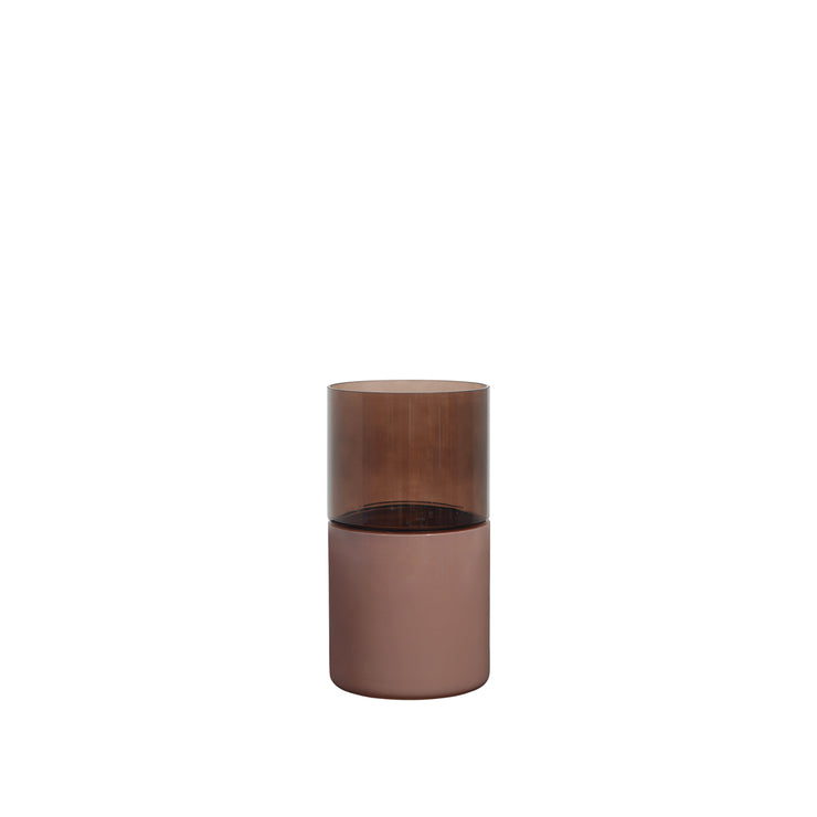 Broste Copenhagen Georg Glass Vase, Dark Rose