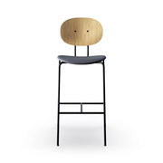 Sibast Piet Hein Bar Chair Black Edition Without Armrest