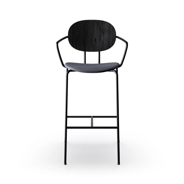 Sibast Piet Hein Bar Chair Black Edition With Armrest